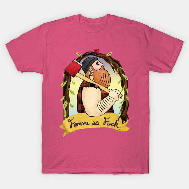 Lumberfemme AF T-Shirt by smashythebear